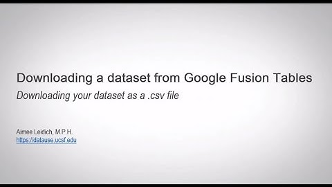 Downloading a dataset from Google Fusion Tables
