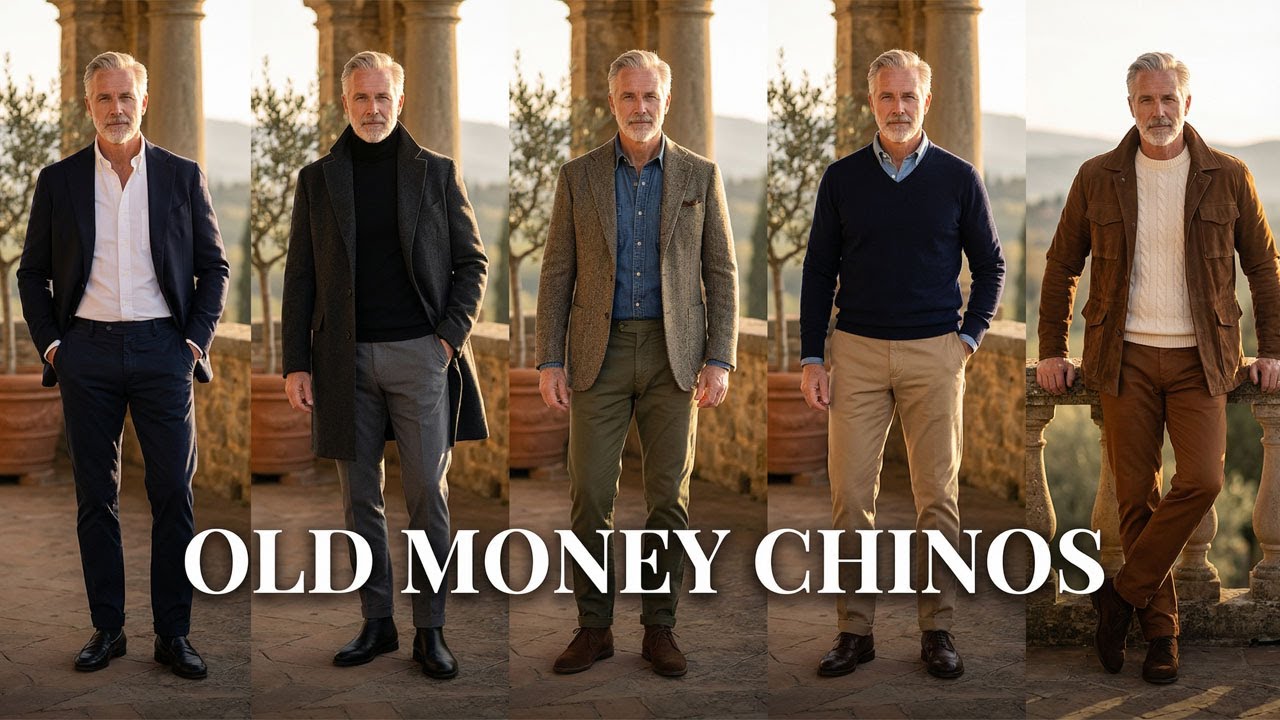 5 незаменимых цветов чиносов, которые должны быть у каждого мужчины для создания СПОКОЙНОЙ РОСКОШ...
