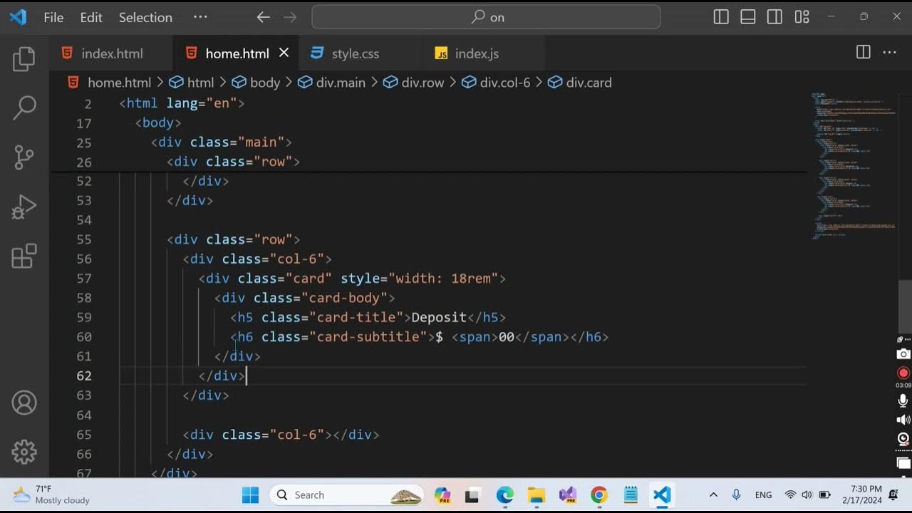 Bank Management System Project JavaScript Part-05 - YouTube