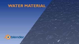 Water Material in Blender #tutorial