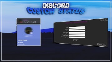 DISCORD CUSTOM STATUS (IMAGE SUPPORT, PLAYING STATUS)
