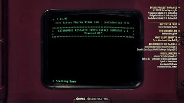 Fallout 76 Project Paradise Event Formula Q Codes