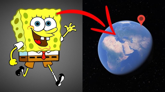 SpongeBob Is Real🤯😰 - Google Earth & Google Maps Street View