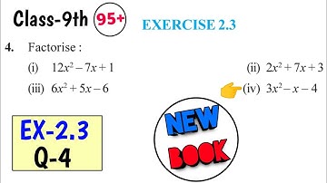 How to Factorise | Polynomials | Ex 2.3 Q-4 (iv) Class 9 Maths | Factorisation