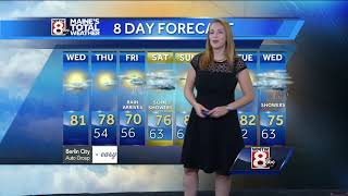 Becoming mostly sunny Wednesday, dry and comfortable air stays through Thursday