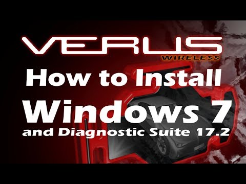 Snap On VERUS -  How to install Windows 7 & Diagnostic Suite 17.2 on your older VERUS!