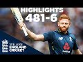 England Smash World Record 481 6  England v Australia 3rd ODI 2018   Highlights