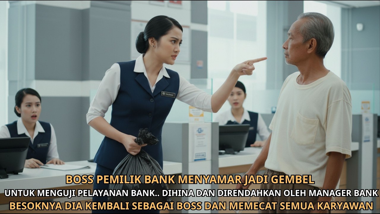 Gembel Ini Dihina Saat Buka Tabungan, 24 Jam Kemudian Seluruh Pegawai Bank Dipecat...