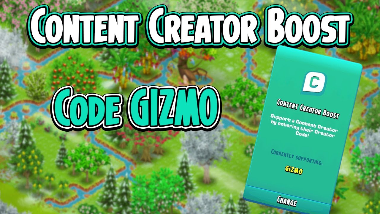 Hay DayCONTENT CREATOR BOOST!! Code GIZMO!! YouTube