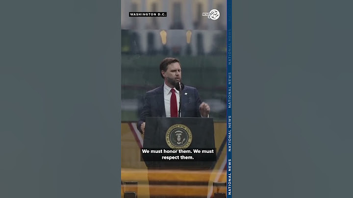 Vice President JD Vance addresses military parade attendees