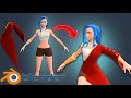 How To Attach Clothes To A Character In 2 Minutes Blender Tutorial 
