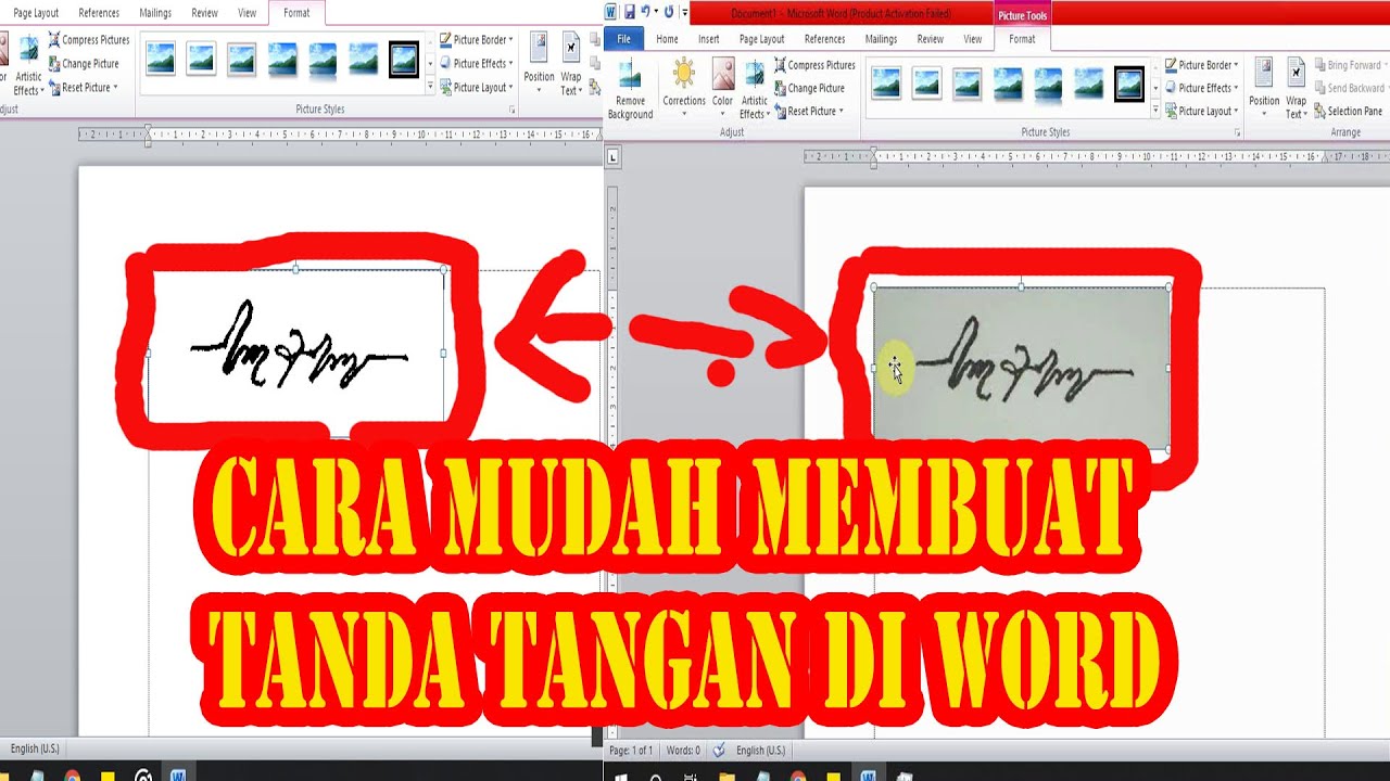 Cara Mudah Membuat Tanda Tangan Di Word Dengan Mudah Dan Cepat Maschasil Com