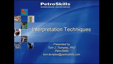Seismic Interpretation Techniques