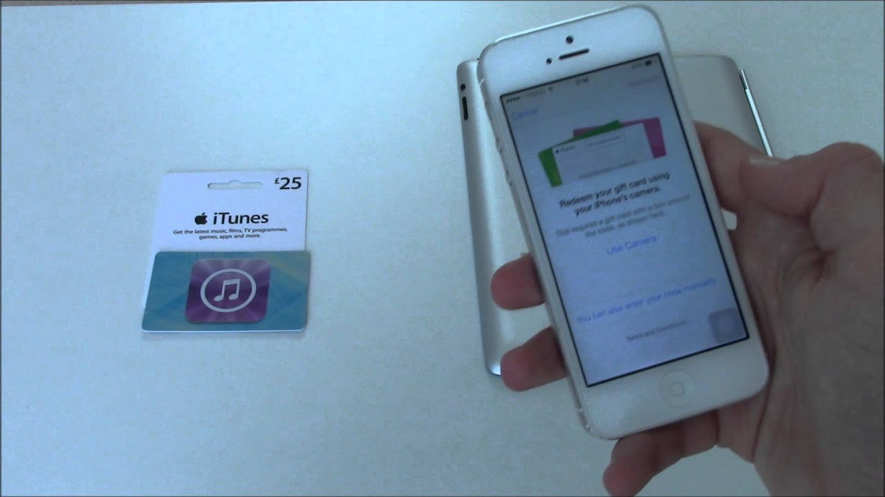 How to Put an App Store/iTunes Gift Card Using Camera On iPhone, iPad & iPod Touch - YouTube