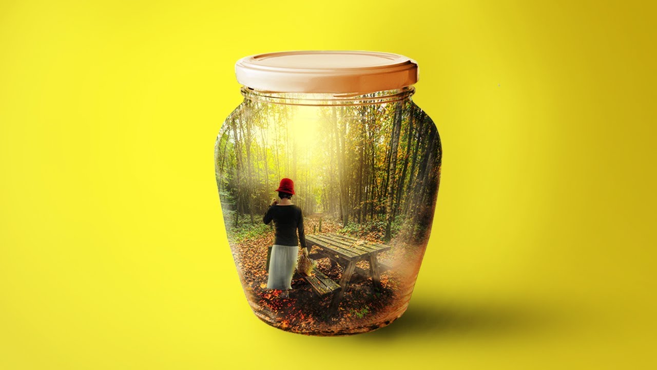 Landscape Inside The Glass Jar : A Photo-Manipulation ( Adobe Photoshop  Tutorial ) - YouTube