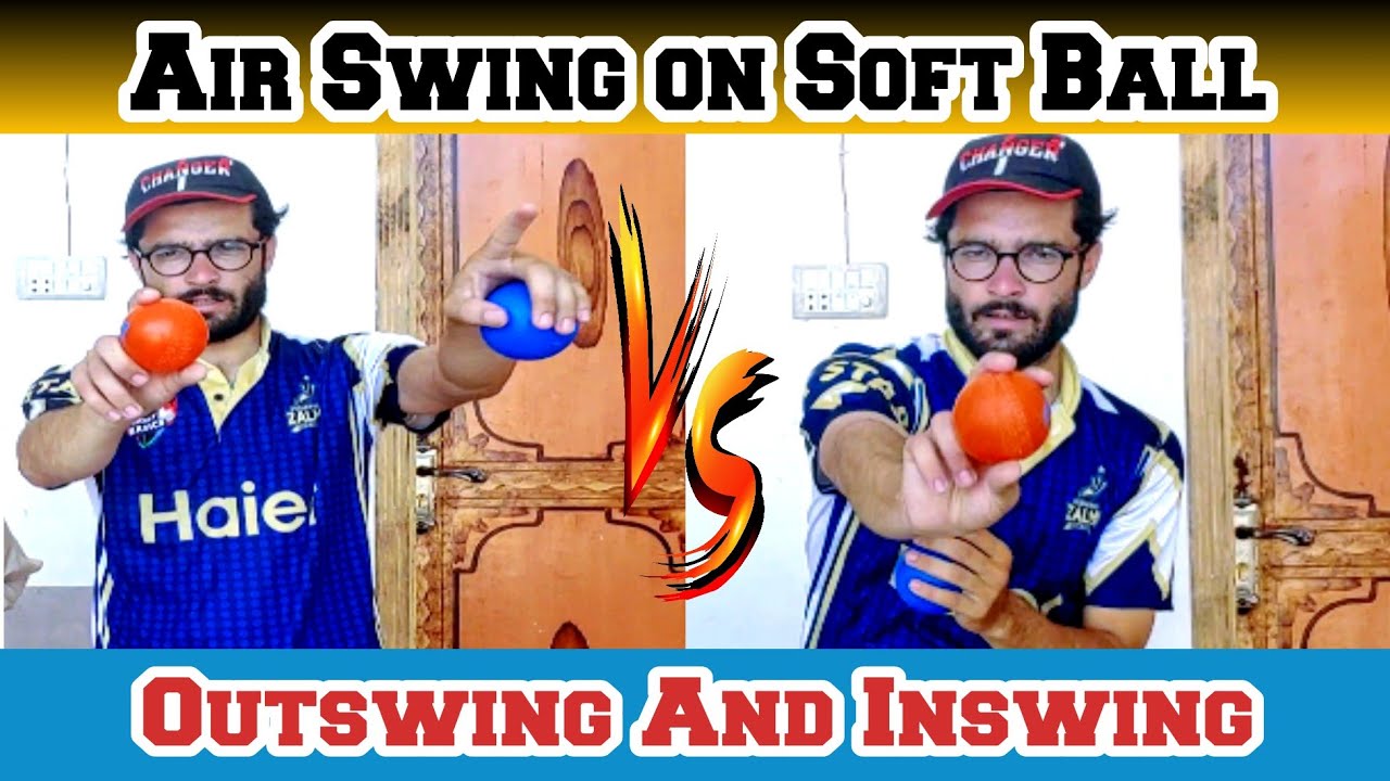 Air swing on soft ball | outswing and inswing bowling 
