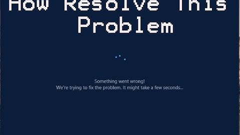 Something went Wrong  | We