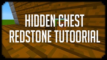 Minecraft: Hidden Chest Tutorial! (Redstone Tutorial) | iJevin