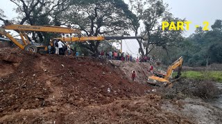 दलदल मैं फसा JCB बाल-बाल बचा ड्राइवर || PART - 2 || Crane Service