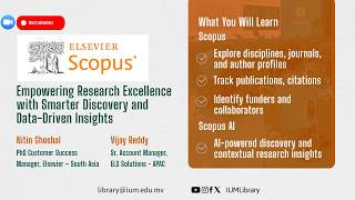 Empowering Research Excellence with Smart Discovery & Data-Driven Insights | IUM Library & Elsevier