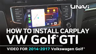 How to install Apple CarPlay into Volkswagen Golf GTI 2014, 2015, 2016, 2017