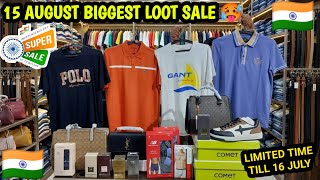 15 August Biggest Sale🔥| Cheapest Export Surplus Garments | Tshirts ₹199 Only 😍| Luxury Purse Belts🥵