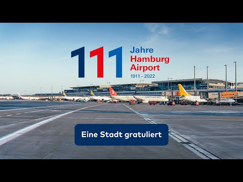 Eine Stadt gratuliert zu 111 Jahre Hamburg Airport