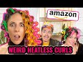 Testing SUPER WEIRD Curlers From AMAZON