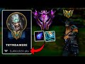 MASTER TIER 5,450,000 MASTERY POINTS ON TRYNDAMERE - MID LANE PHASE RUSH STRIDEBREAKER TRYNDAMERE??