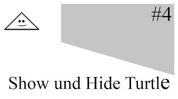 Show und Hide Turtle | MSWLogo Basics #4 | MSWLogo Explicator