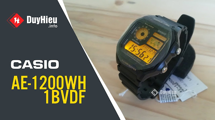 Đánh giá đồng hồ điện tử Casio AE-1200WH-1BVDF chính hãng