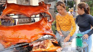 Cambodian Street Food  Very Delicious Roast Pork You Should Try If You Visit Phnom Penh