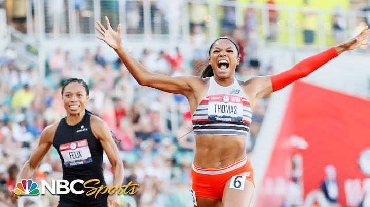 Gabby Thomas runs 2nd fastest 200m EVER, Felix 5th in Olympic trials final | NBC Sports
