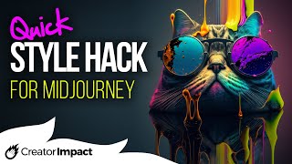 Midjourney Tutorial - Quick Style Hack with combining images!