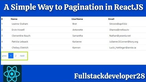 Pagination in ReactJS | How to Build a Custom Pagination Component in Reactjs | useState | useEffect