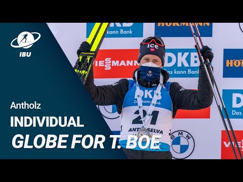 World Cup 21/22 Antholz: Tarjei Boe wins Individual Globe