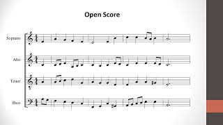 Four Part Harmony: Open & Short Scores (Lesson 1.3)