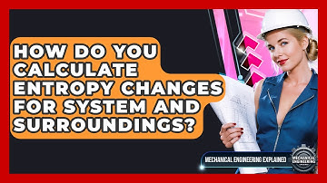 How Do You Calculate Entropy Changes For System And Surroundings? - Mechanical Engineering Explained