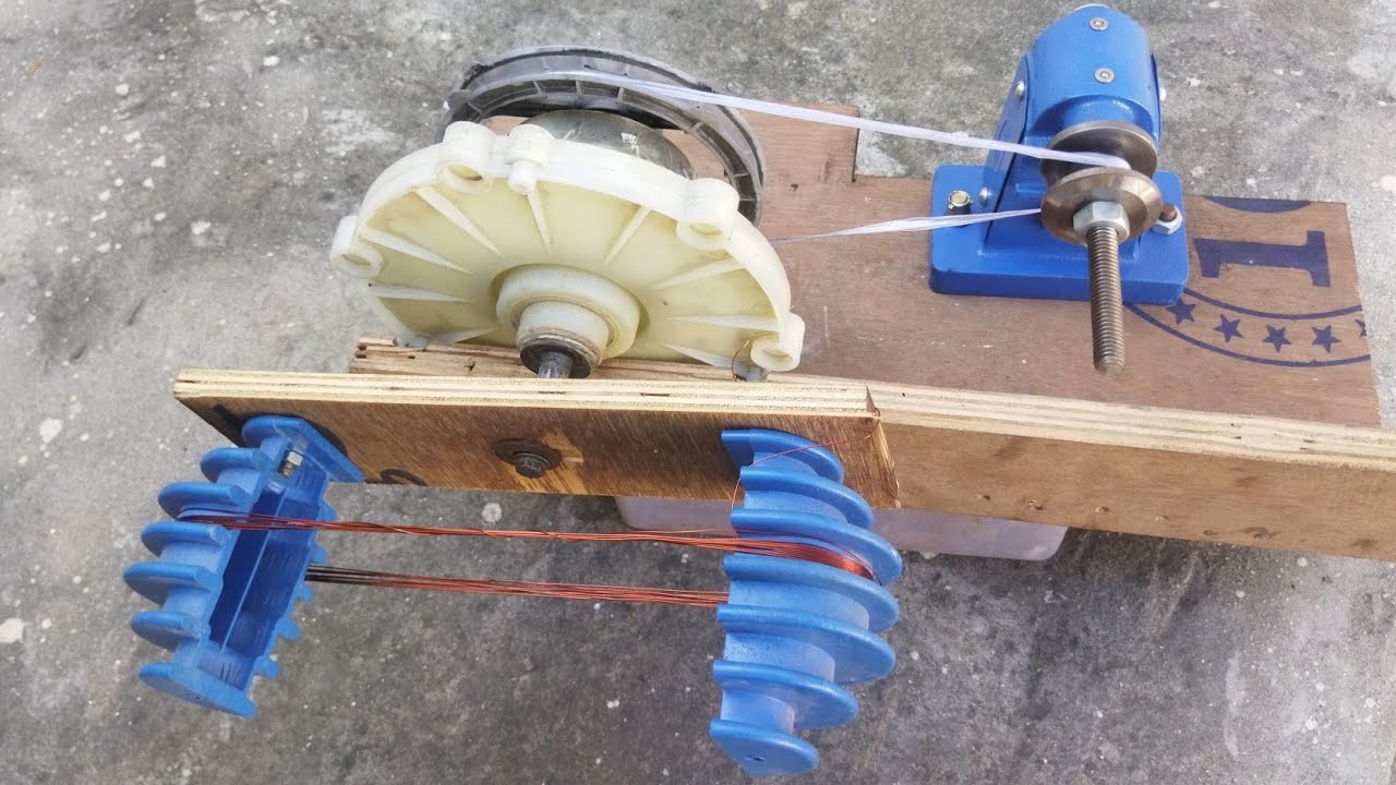 देसी जुगाड़ Motor Coil winding Machine / homemade winding machine coil