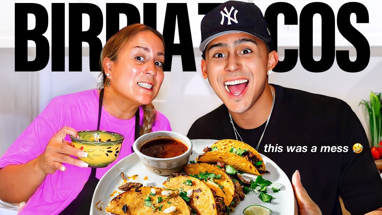 COOKING BIRRIA TACOS FOR THE FIRST TIME..ft: MY BIRTHGIVER