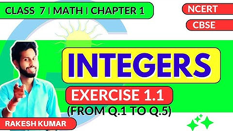 GiS NCERT (English) |Class 7| | Math | Chap 1 Integers Ex- 1.1(Q.1 to Q.5)