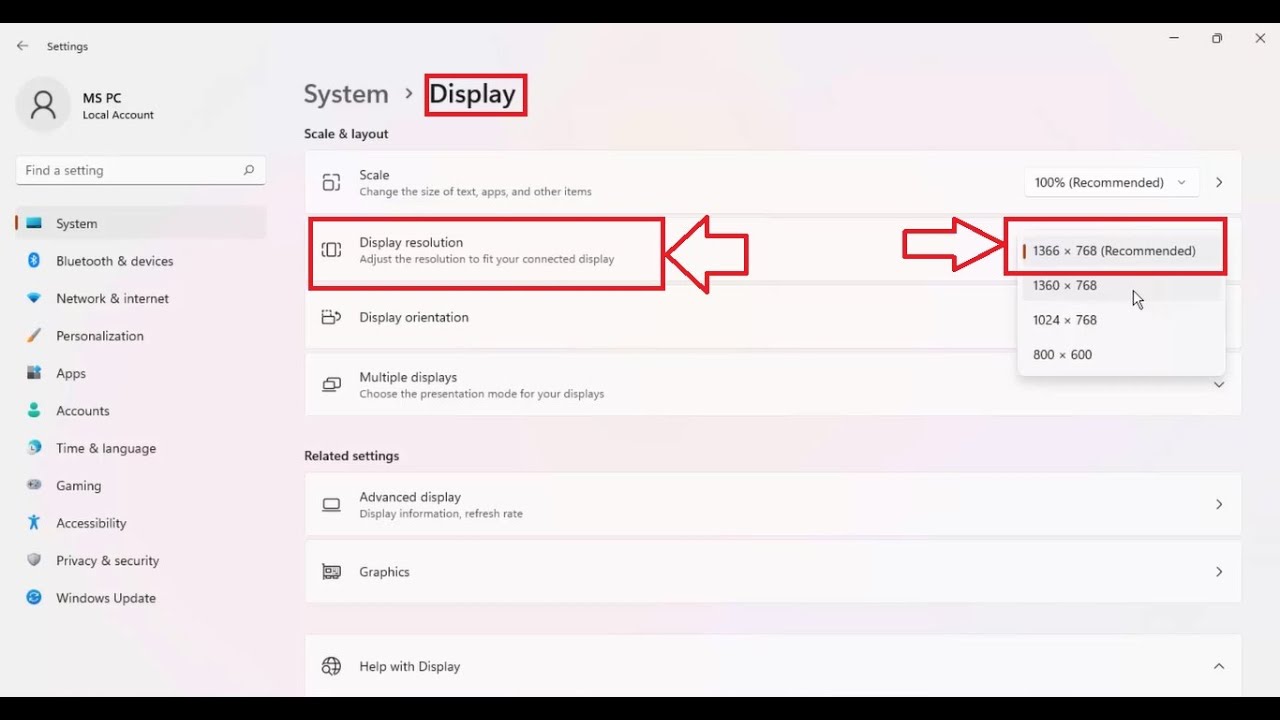 How To Check And Change Screen Resolution In Windows 11