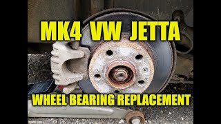 VW MK4 Jetta rear wheel bearing replacement