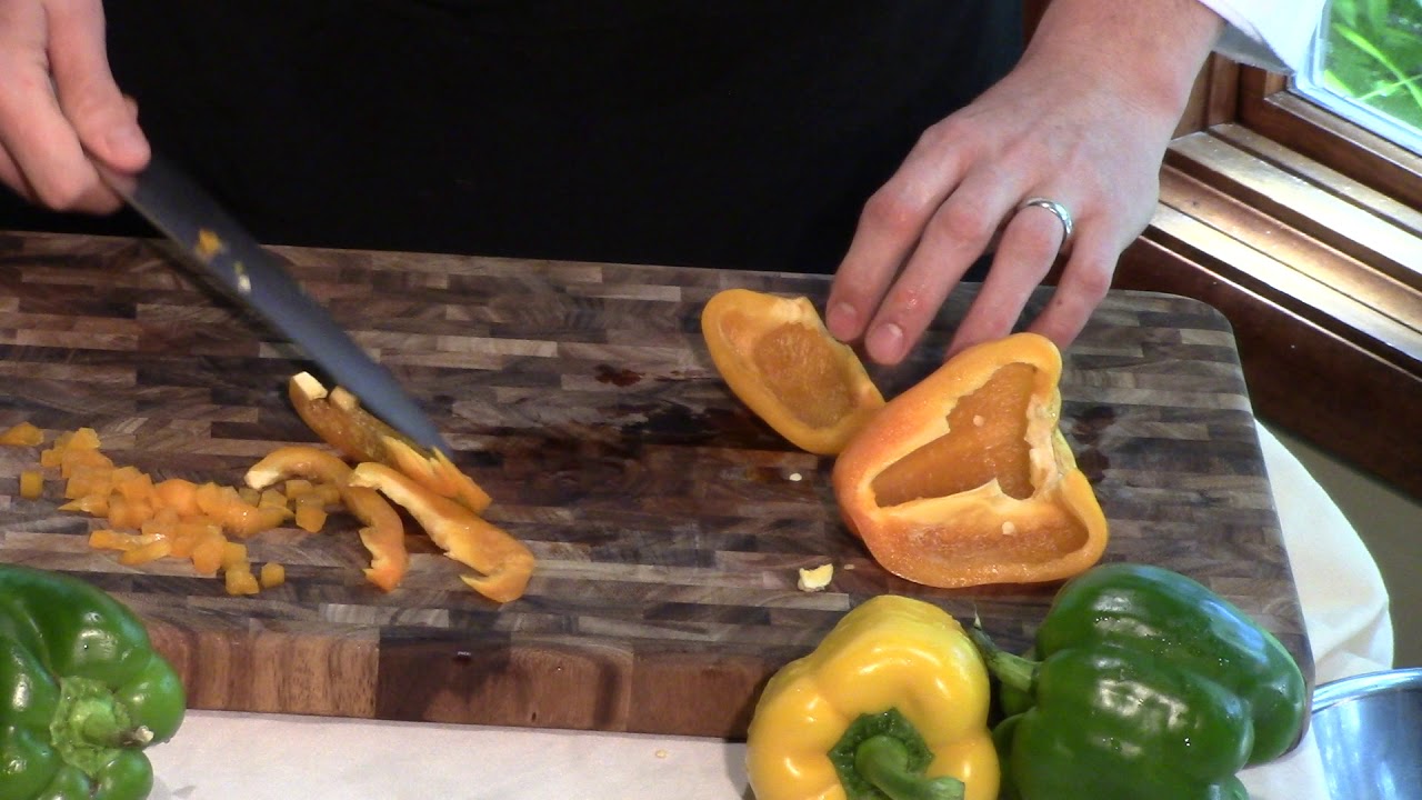 Knife Skills Series Cutting Bell Peppers YouTube knife-skills-series-cutting-bell-peppers-youtube