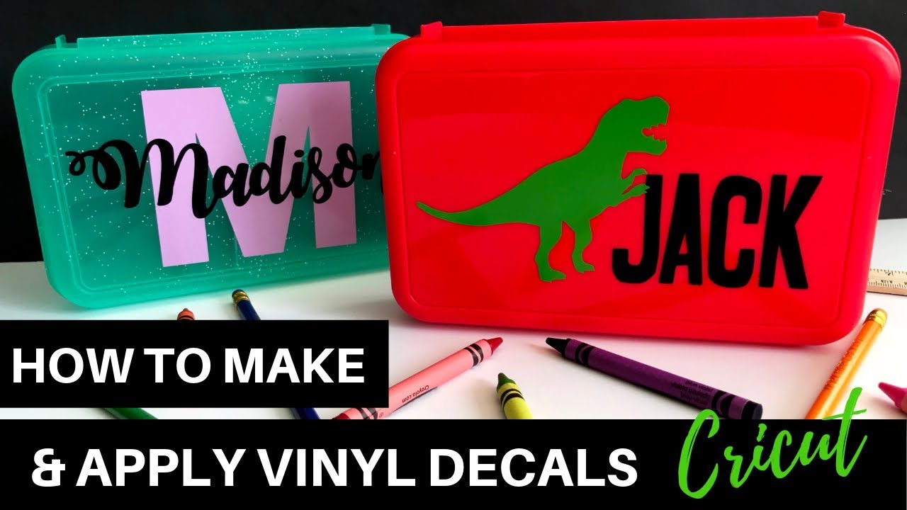 HOW TO MAKE AND APPLY VINYL DECALS WITH CRICUT YouTube