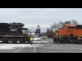 N/S Work Train Pulls 15T with Broken Compressor from Main Line