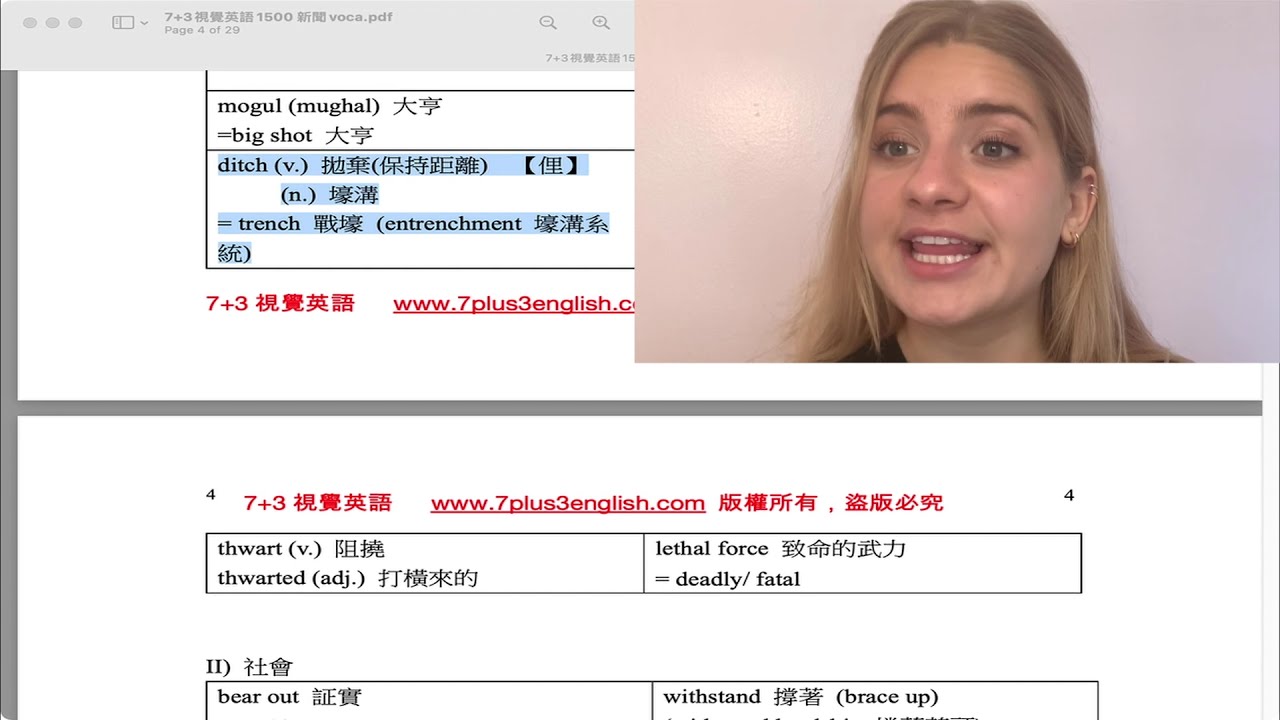 Dse英文以lv5 Ielts 7分或以上為目標 1500個高階生字 1 12 集 針對學術及新聞必學生字 另設有中文評論的講解音檔 方便產生聯想記憶英文生字 Youtube