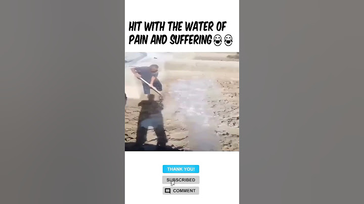 Hit with the water of pain and suffering😂 #fyp #funny