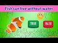 True or False Challenge for Kids 🧠 | Fun Quiz Game #kidslearning #educationalvideo
