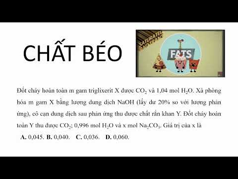 Video Đốt cháy hoàn toàn m gam triglixerit X được CO2 và... - youtube